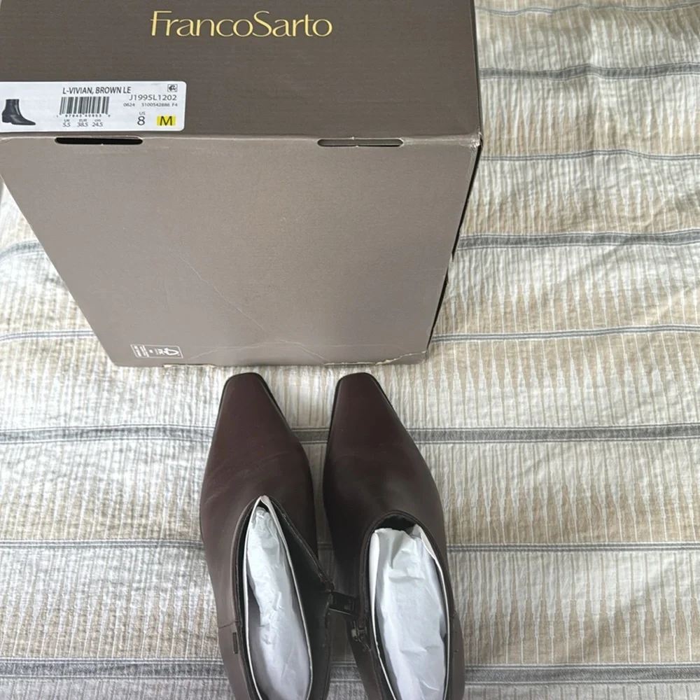 Franco Sarto Vivian Bootie in Brown Size 8M - Picture 12 of 13